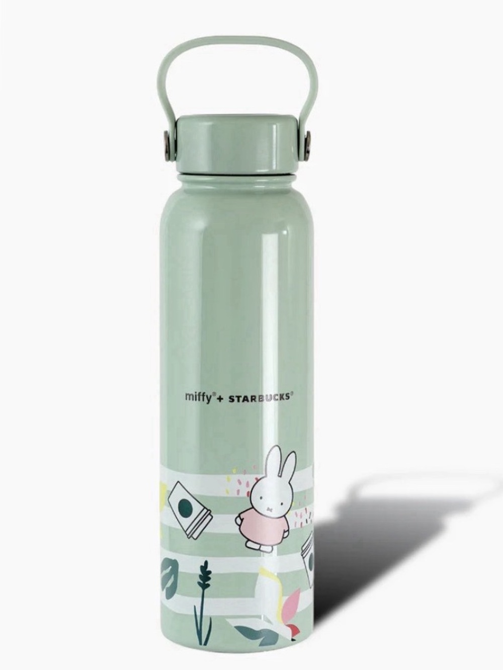 Starbucks Kids Mint Green Miffy Stainless Water Bottle with Handle